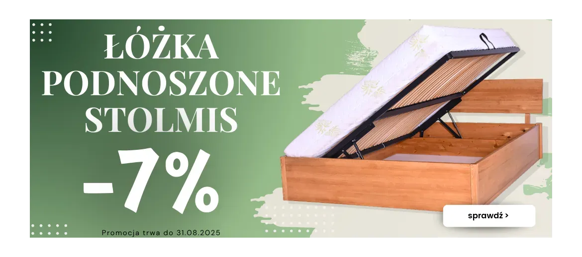 Łóżka podnoszone STOLMIS – 7% taniej do 31.08.2025